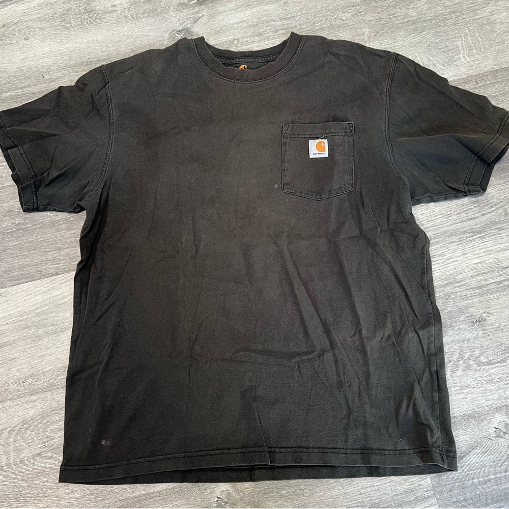 Carhartt Men's Black Front Pocket T-Shirt